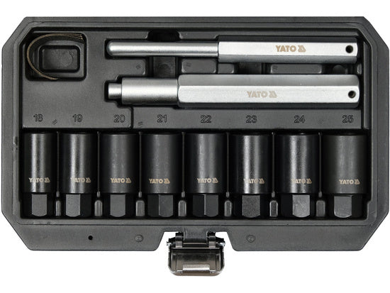 SET TUBULARE PENTRU INDEPĂRTAREA ȘURUBURILOR DETERIORATE, 10 PIESE